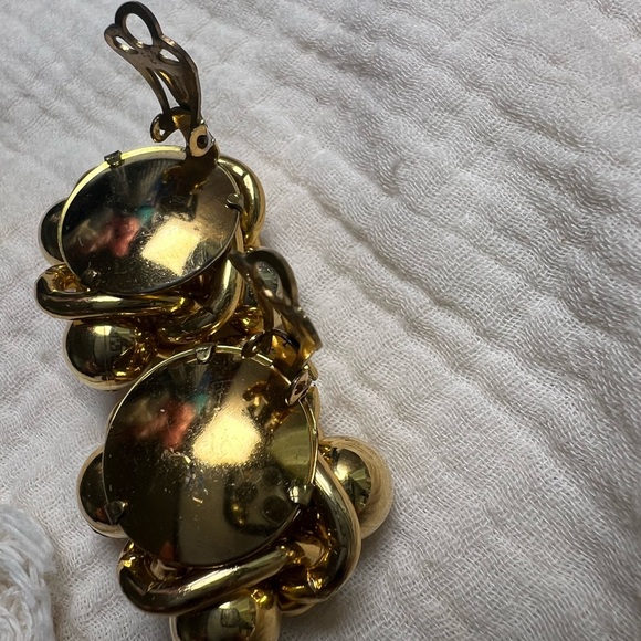 Vintage Joel Powell Designs Clip Earrings Gold - Picture 4 of 6